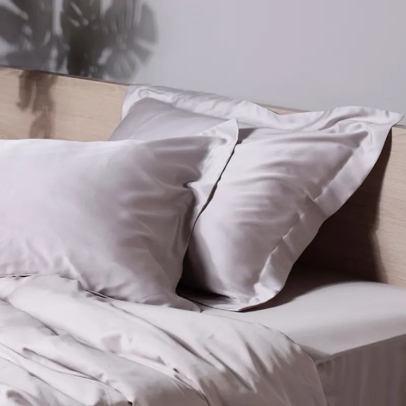 Наволочка, 50х70 см, 2 шт, тенсель 300 ТС, серая, Tencel, image-0