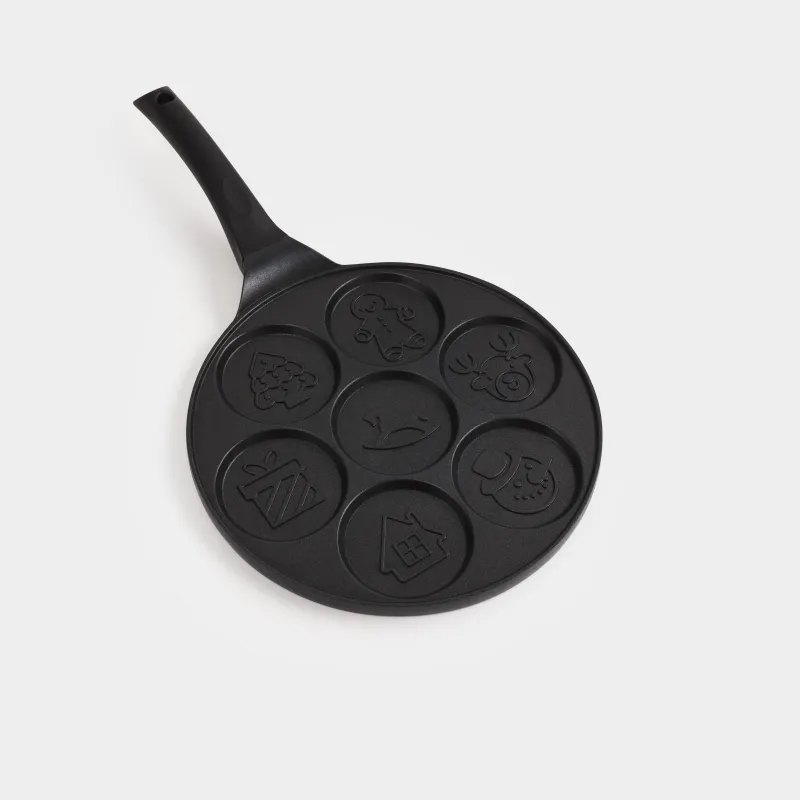 Таба, жұмыртқа пен құймақтарға арналған, 26 см, 7 бөлім, жабыны бар, алюминий, Жаңа жылдық атрибуттар, Action, image-2