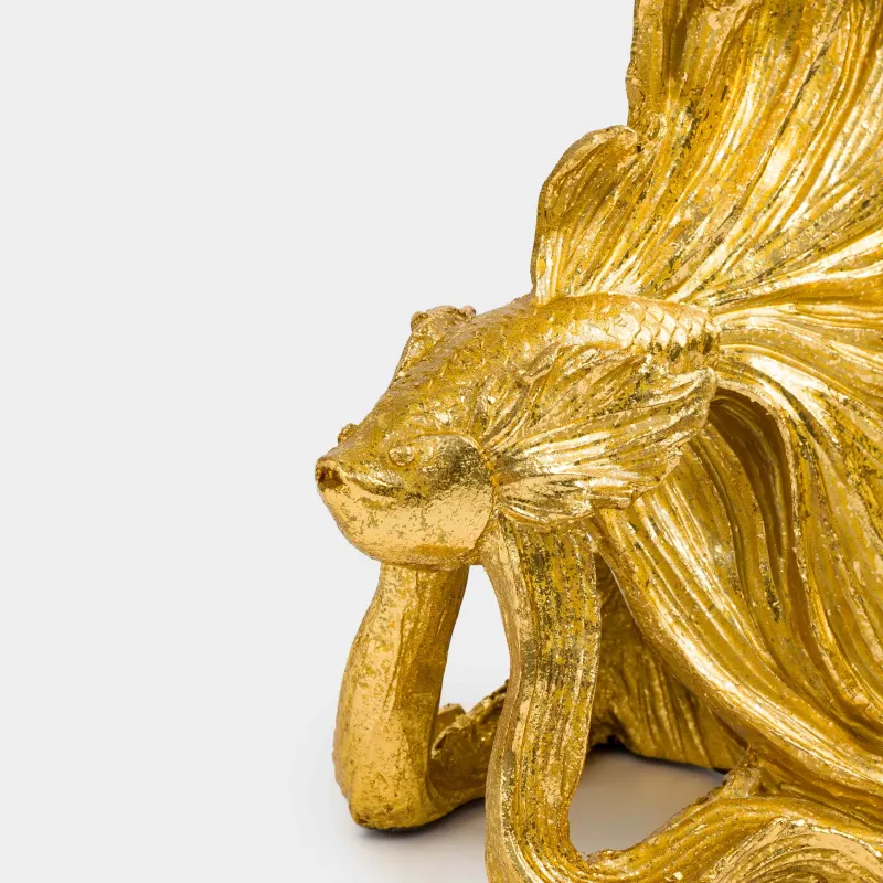 Мүсінше, 20 см, полирезин, алтын, Балық, Goldfish, image-6