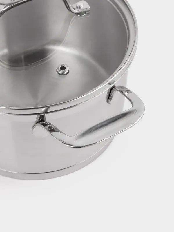 Кәстрөл, 18 см, 2,5 л, қақпағы бар, Silver Stone, image-5