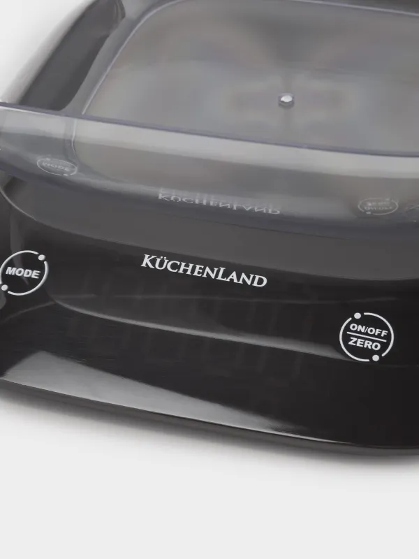 Весы кухонные, 19х17 см, с чашей, электронные, пластик, черные, Libra, image-3