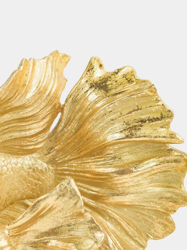 Мүсінше, 21 см, полирезин, алтын, Балық, Goldfish, image-2