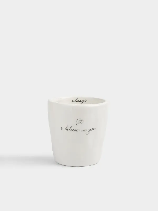 Стақан, 9 см, 320 мл, керамика, сүт түстес, Always, Crumple amour, image-0