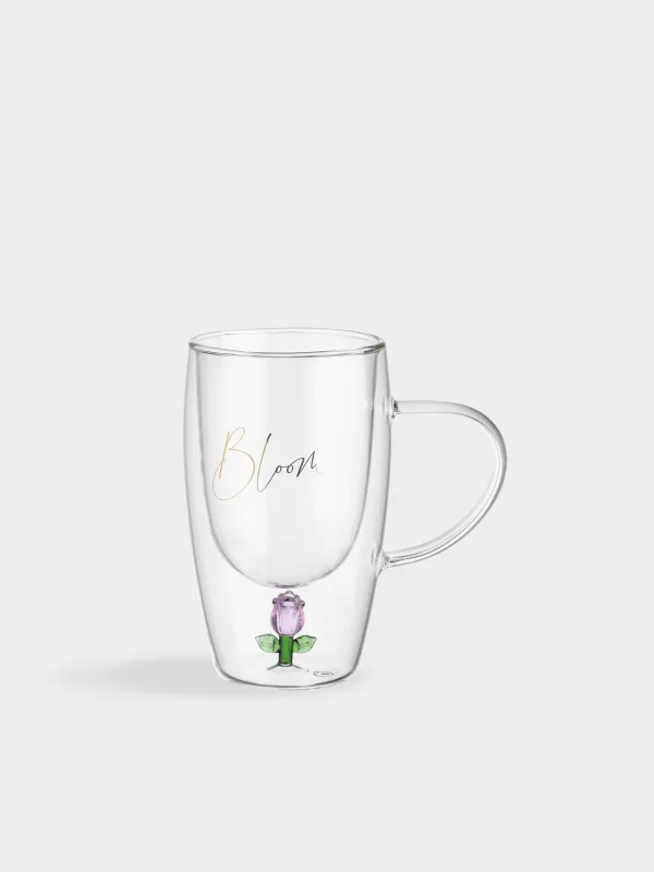 Саптыаяқ, 340 мл, шыны Б, Гүл, Air shape, image-0