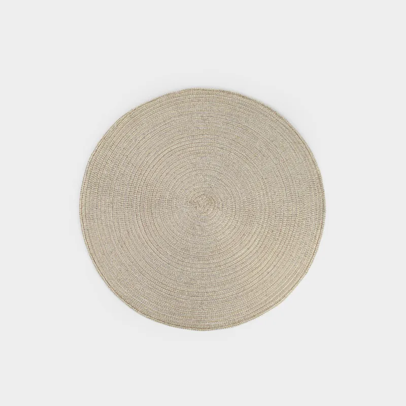 Аспап астындағы майлық, 38 см, полиэстер, дөңгелек, шампань, Rotary shine