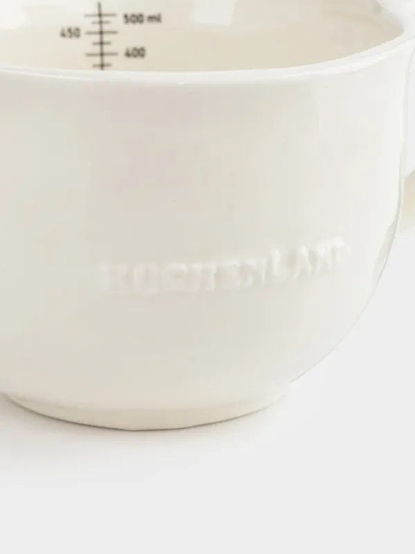 Емкость мерная, 500 мл, керамика D, молочно-бежевая, в крапинку, Ceramo speckled, image-4