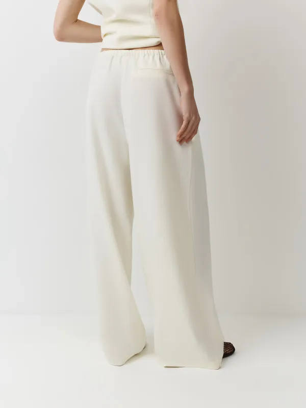 Әйелдер шалбары, өлшемі L, полиэстер/вискоза ОК, сүт түстес, Dominga, image-3