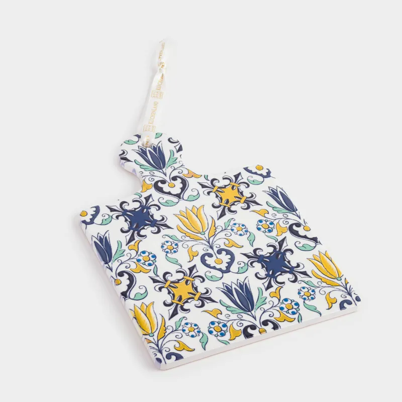 Подставка под горячее, 17х24 см, с ручкой, керамика/пробка, Кинцуги, Revival, image-2