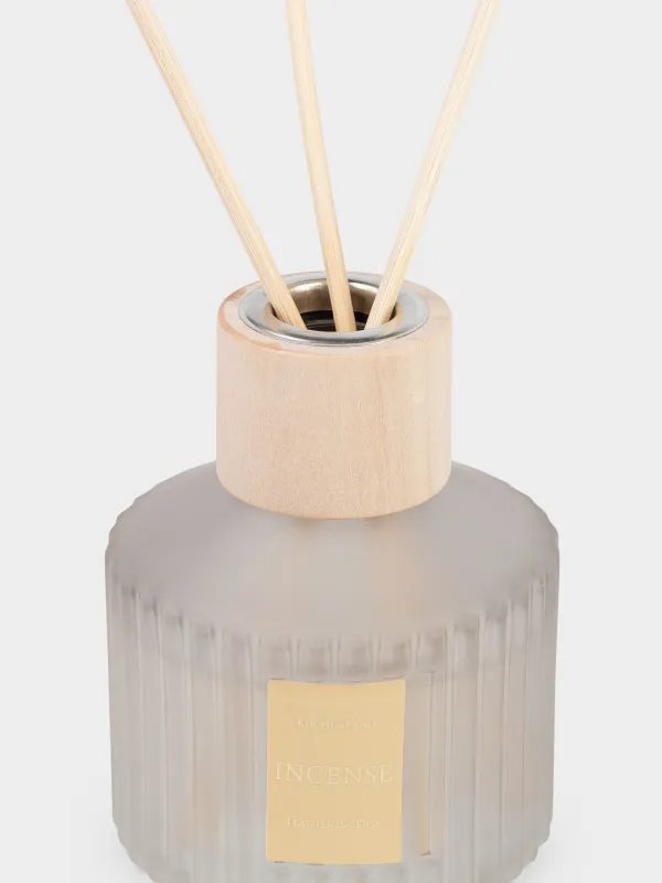 Хош иісті диффузор, 80 мл, күңгірт, сұр, Leather Incense, Incense, image-1