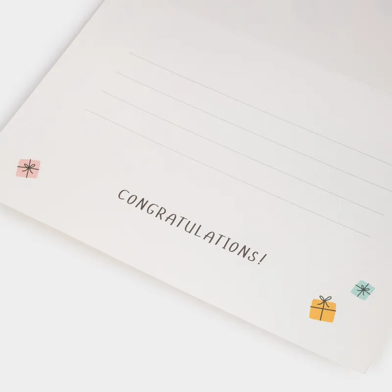 Сыйлық ашықхаты, 12х17 см, қағаз, ақ, Шарлары бар иттер, Birthday, image-4