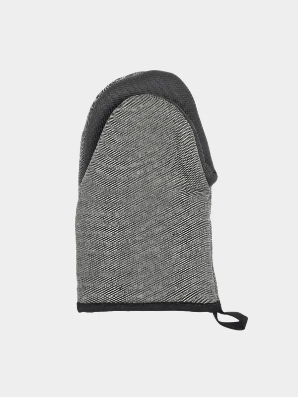 Прихватка-варежка, 14х25 см, полиэстер/неопрен, темно-серая, Melange, image-0