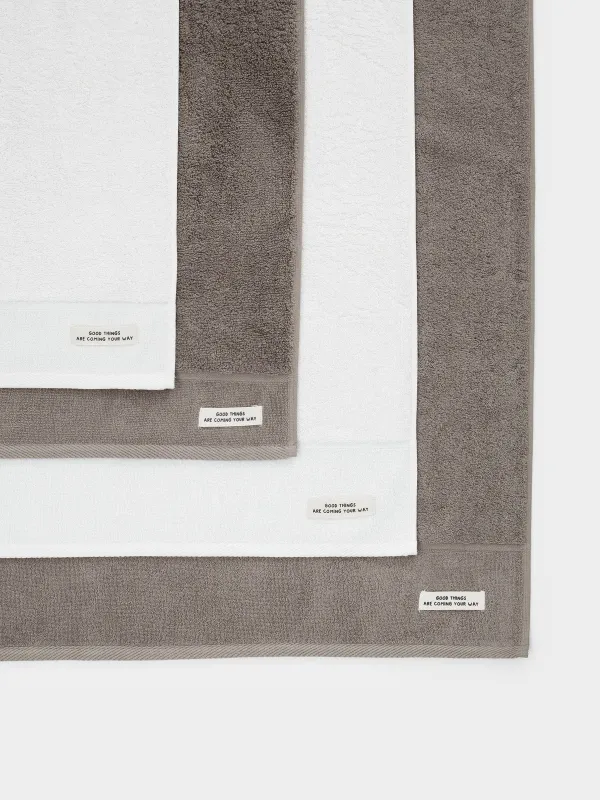 Сүлгілер жиынтығы, 50х90/70х140 см, 4 дана, мақта, құм/сүт түстес, Weltro cotton, image-2