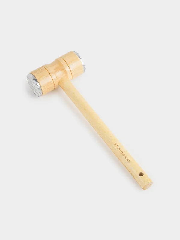 Молоток для отбивания мяса, 29 см, металл/дерево, Wood kitchen, image-1