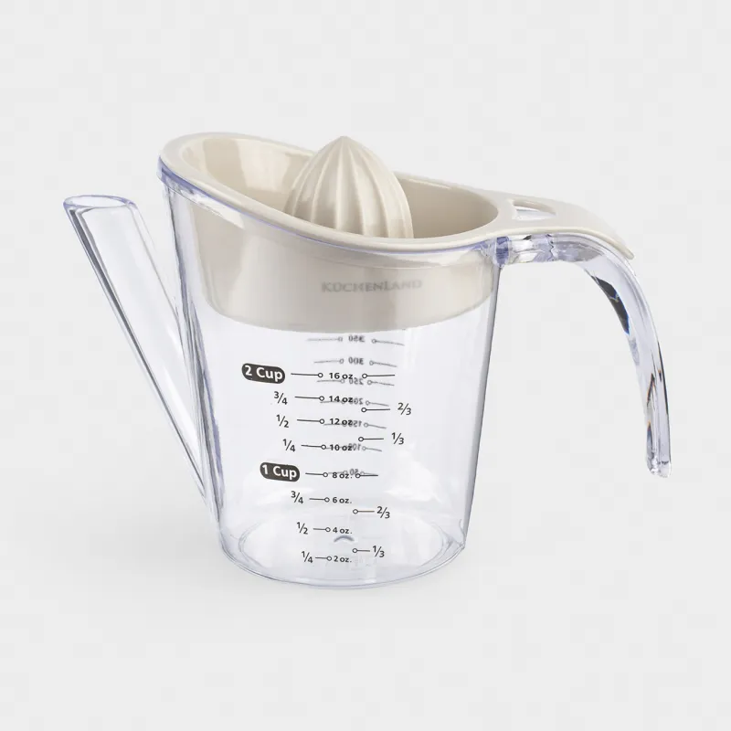 Цитрус шырын сыққыш, 500 мл, өлшеуіш шыныаяқпен, пластик, түс, Extra-light