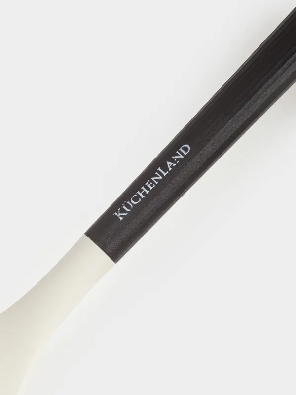 Сервиз қасығы, 32 см, силикон/пластик, сарғылт-қоңыр-қара, Service, image-3