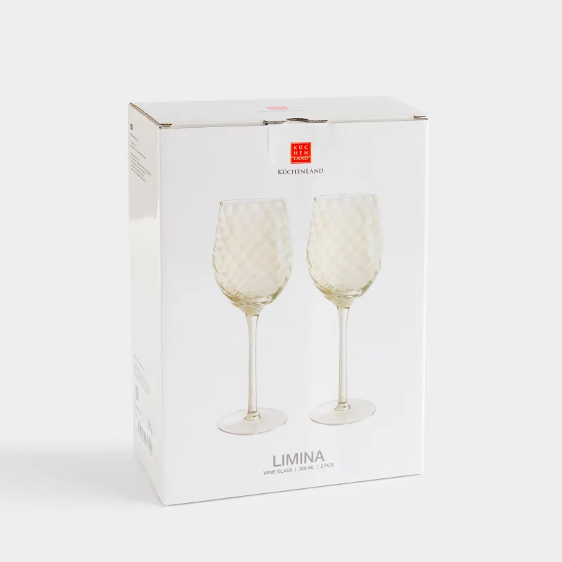 Бокал для вина, 300 мл, 2 шт, стекло, перламутр, Limina Polar, image-3