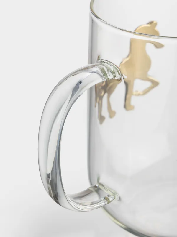 Саптыаяқ, 580 мл, шыны Б/металл, Алтын жылқы, Lux elements, image-2