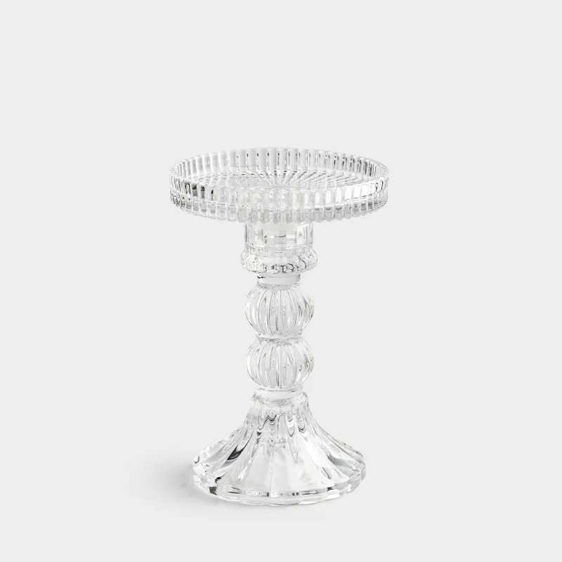 14 см, цилиндрлік/жіңішке майшамға арналған, аяғы бар, жиналмалы, шыны Р, Ribby