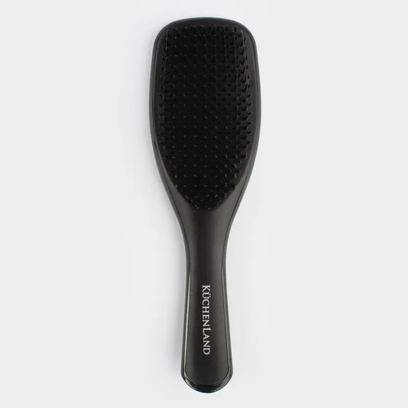 Шашқа арналған массаж тарағы, 23 см, пластик, қара, Nano