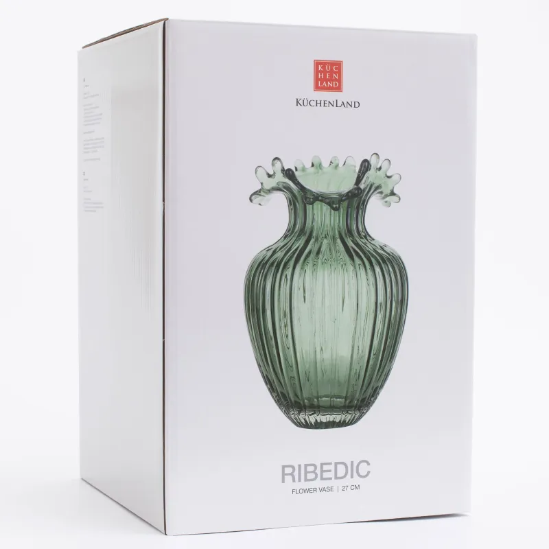 Ваза для цветов, 27 см, Ribedic, image-9