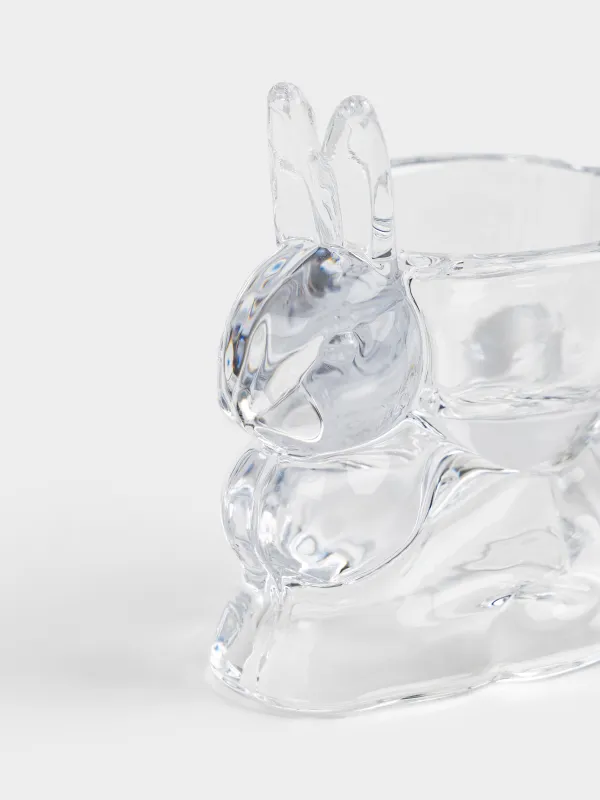 Жұмыртқа тұғыры, 6 см, шыны, Қоян, Clear figure, image-2