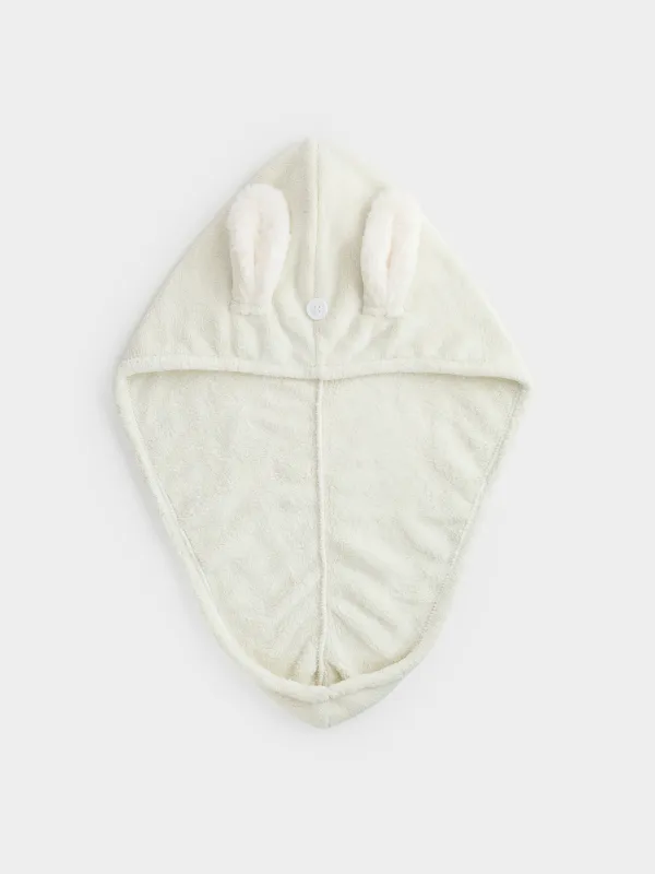 Балаларға арналған шашқа арналған орамал тақия, 53х24 см, жүн, сарғылт-қоңыр, құлақ, Teddy, image-1