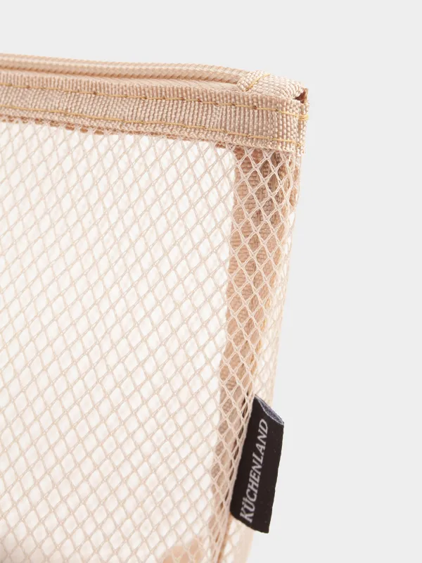 Косметикалық сөмке, 24х14 см, полиэстер, сарғылт-қоңыр, Тор, Easy Travel, image-1