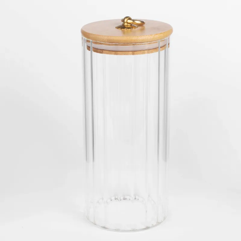 Сусымалы өнімдерге арналған Банка, 1,1 л, бамбук Шыны, Camellia