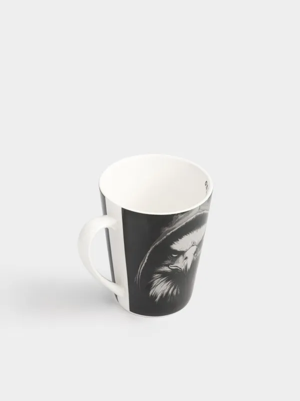 Саптыаяқ, 420 мл, фарфор N, ақ, Қыран, Brutal style, image-1