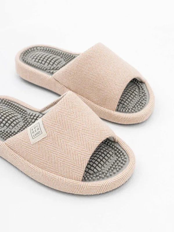 Әйелдер тәпішкесі, үйге арналған, ө.36-37, ашық, полиэстер, сарғылт, Lint, image-1