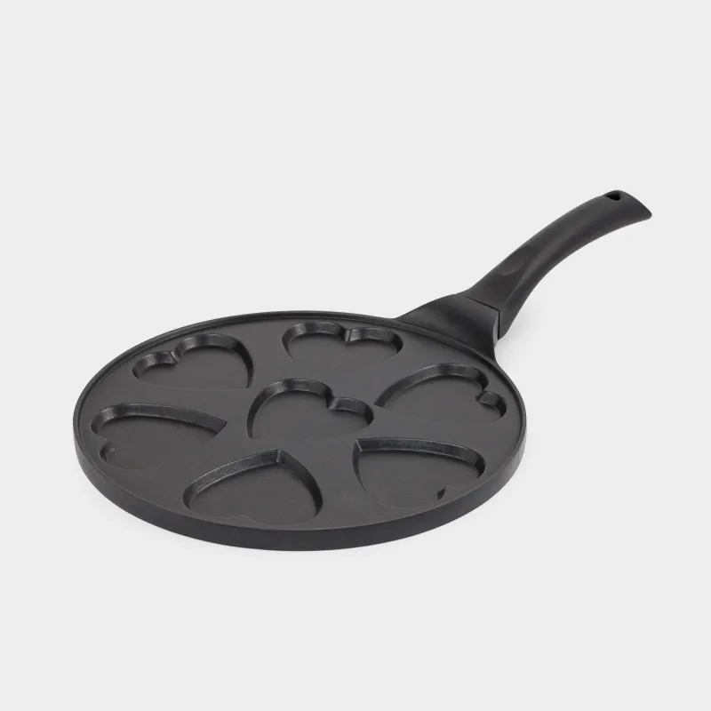 Таба, жұмыртқа пен құймақтарға арналған, 26 см, 7 бөлім, қапталған, алюминий, жүрек, Action, image-0