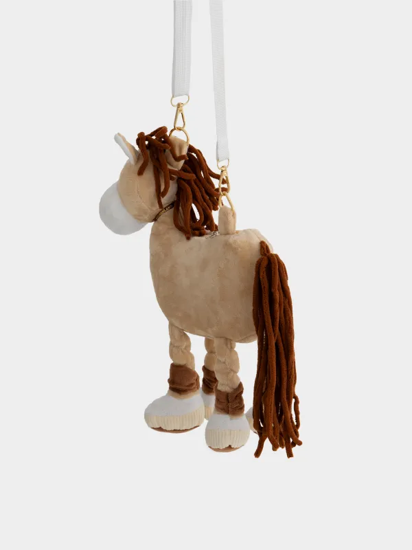 Сумка, 35х25 см, детская, полиэстер, бежевая, Конь, Horse toy, image-1