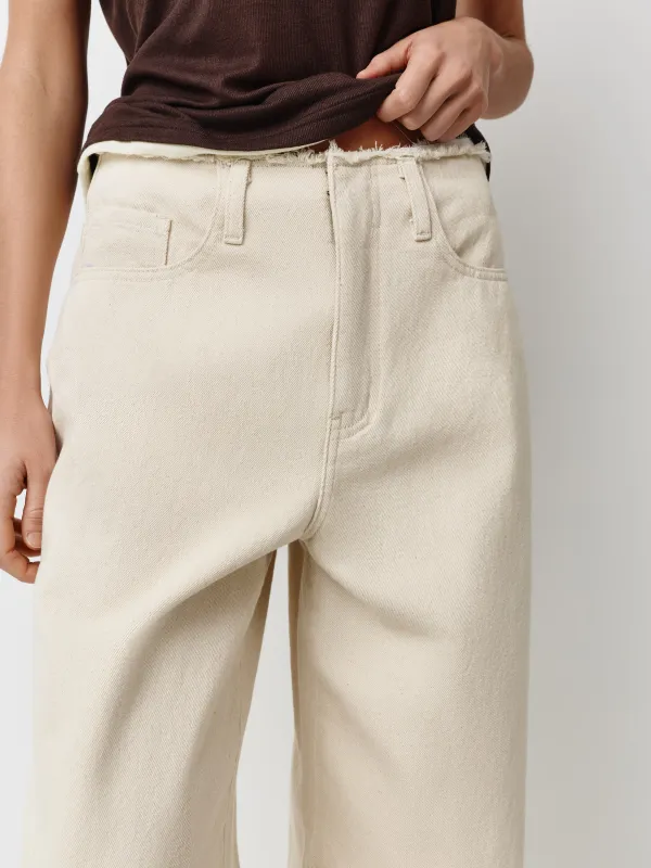 Әйелдер джинс шалбары, өлшемі S, белі өңделмеген, мақта, ашық сарғылт-қоңыр, Constanza, image-2