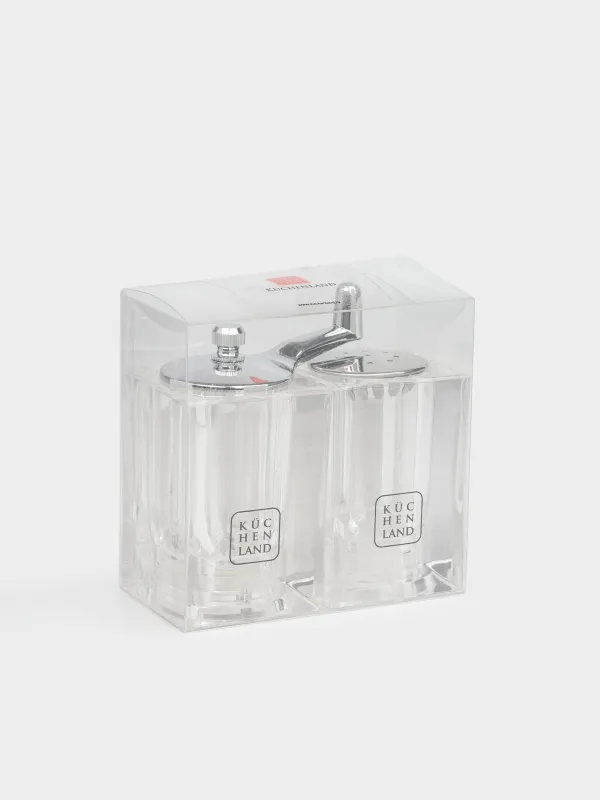 Тұз және бұрыш жинағы, 9 см, диірмен, акрил/пластик, Cube, image-5