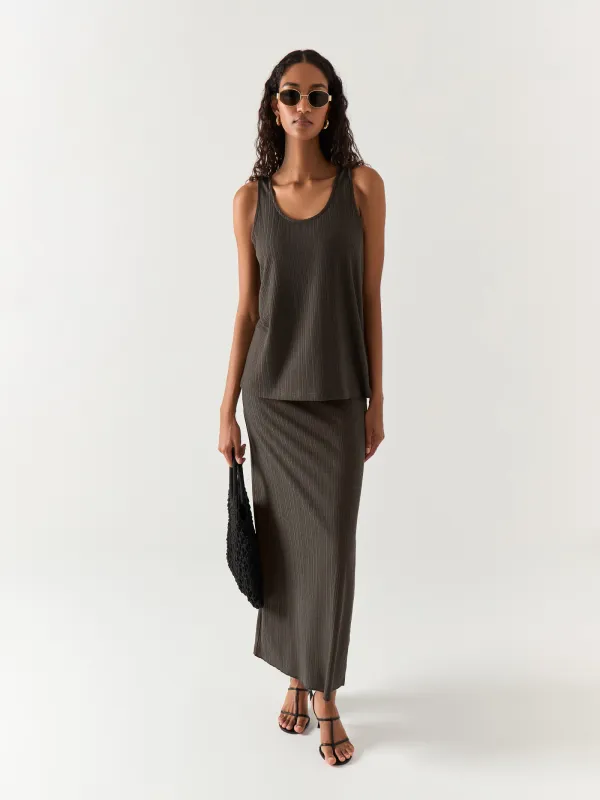 Юбка женская, с разрезом, Amitta, image-0