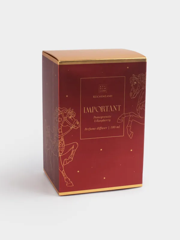 Хош иісті диффузор, 100 мл, аспасы бар, қызыл, Хош иіс, Жылқы, Important, image-4