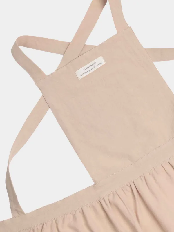 Фартук-платье, 79х88 см, хлопок, бежевый, Vintage kitchen, image-1