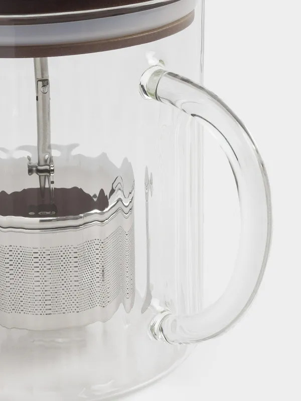 Шай демдеуге арналған шәйнек, 1 л, шыны Б/болат, Bell R, image-4