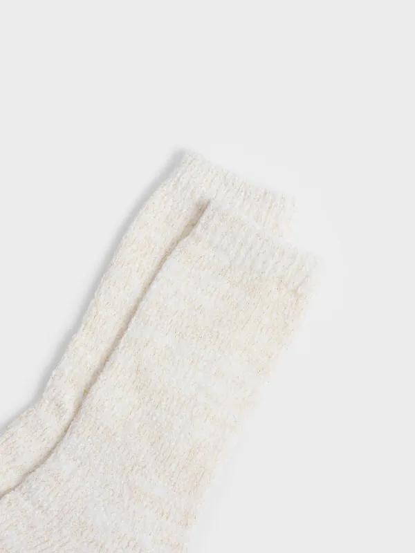 Әйелдер шұлықтары, өлшемі 36-38, шенилл, сүт түстес, Snoopy, image-2