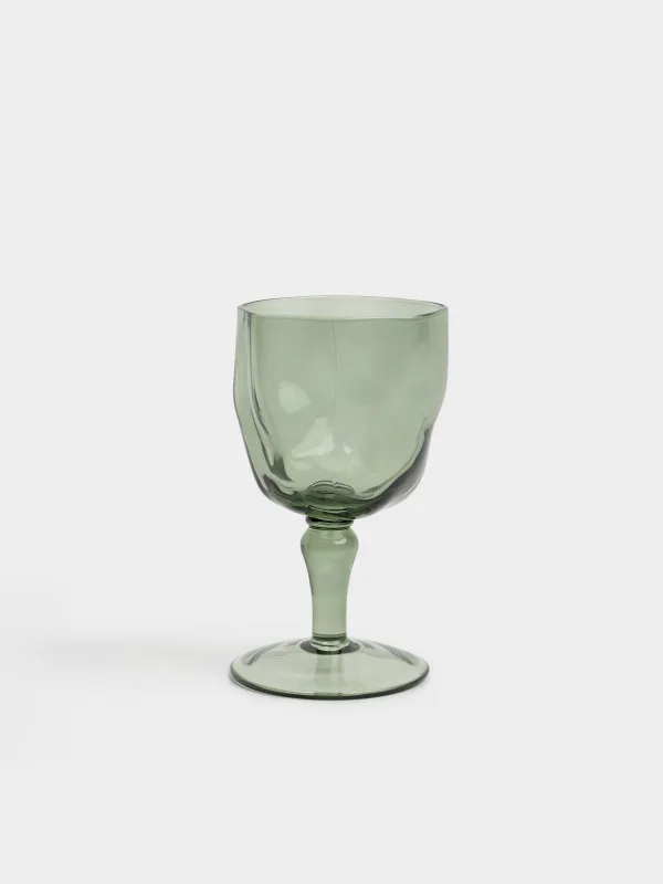 Шарап бокалы, 350 мл, шыны Р, сұр, Мыжылған әсер, Crumple color, image-0