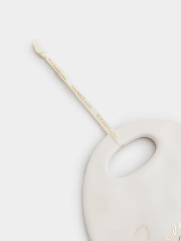 Ыстыққа арналған тұғыр, 15х20 см, керамика, сопақ, сүт түстес, Мыжылған әсер, Crumple kitchen, image-2