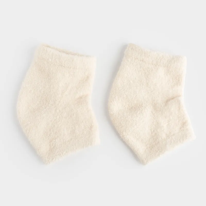 Өкшеге арналған СПА-гельді шұлықтар, өлшемі 36-40, қайта пайдалануға болады, полиэстер, сүт түстес, Спа, image-0