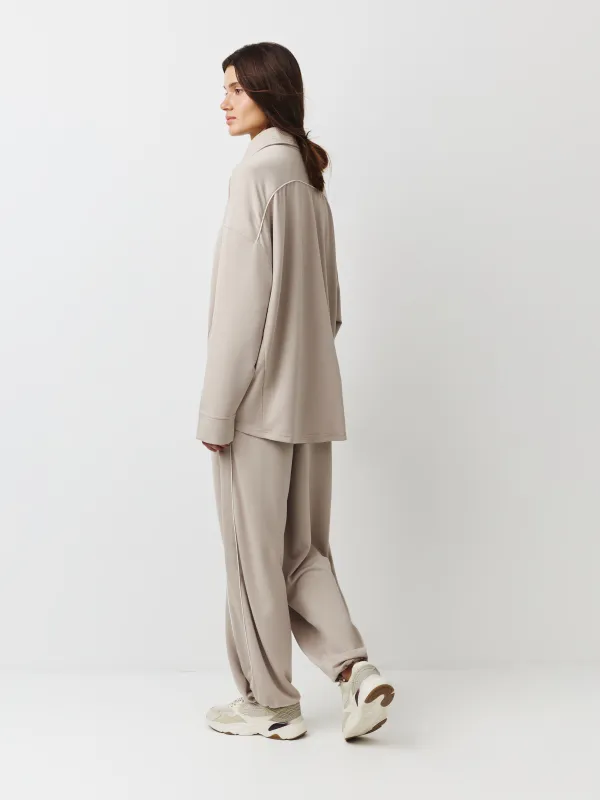 Әйелдер шалбары, өлшемі L, модал/полиэстер/спандекс, сарғылт-қоңыр, Alice, image-2