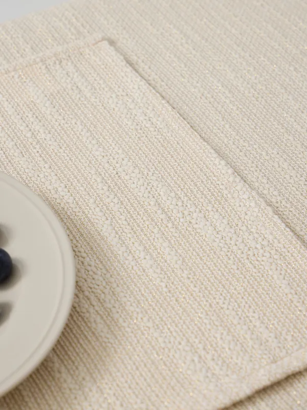 Салфетка под приборы, 30х45 см, из хлопока, Рогожка, Gunny lurex, image-3