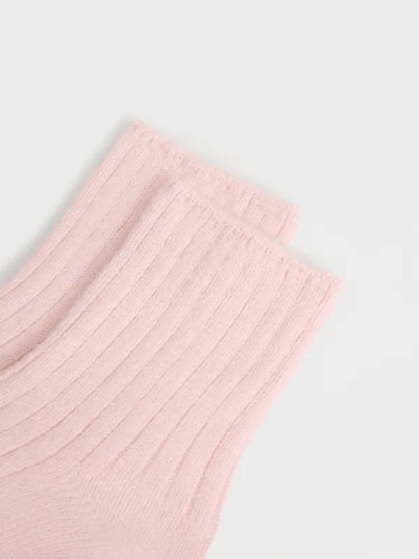 Балалар шұлықтары, өлшемі 23-26, қырлы, полиэстер/спандекс, қызғылт, Pleasantly, image-2