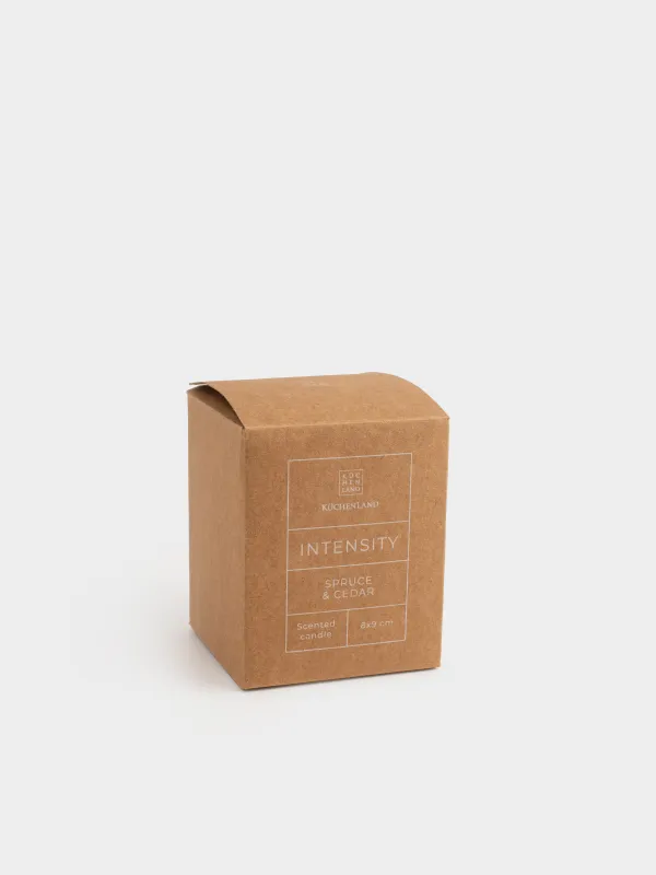 Хош иісті шам, 6х8 см, сарғылт-қоңыр, Spruce & Cedar, Intensity, image-3