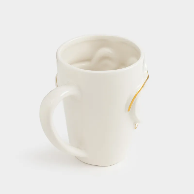 Саптыаяқ, 500 мл, керамика, Көзілдірік киген әйел, Girls, image-2