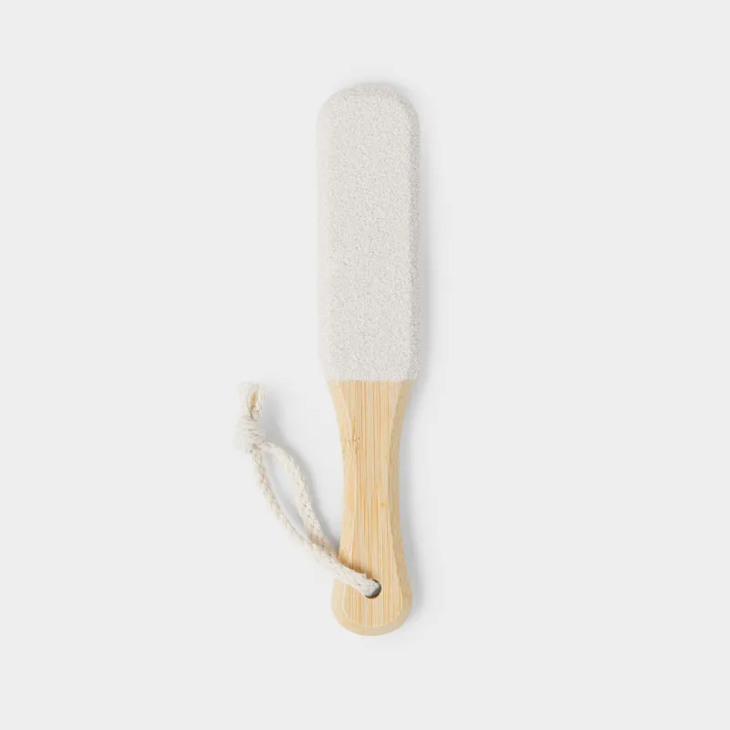 Педикюрге арналған үккіш, 22 см, ағаш/тегістеу қағазы, ақ, Bamboo spa