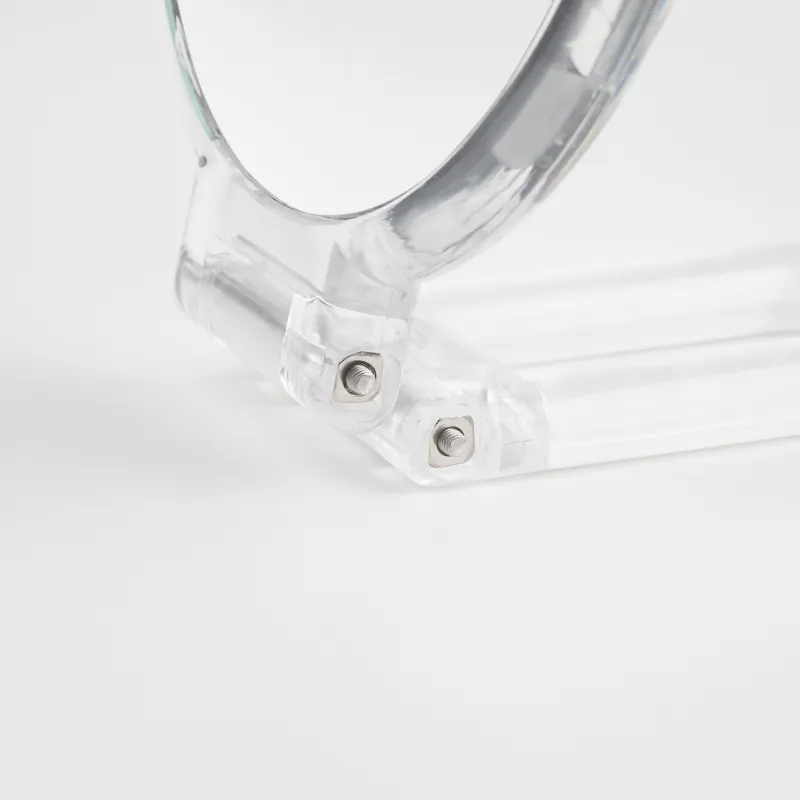 Зеркало настольное, 23x13/11 см, двустороннее, складное, ручка-подставка, пластик, круглое, Messa, image-5