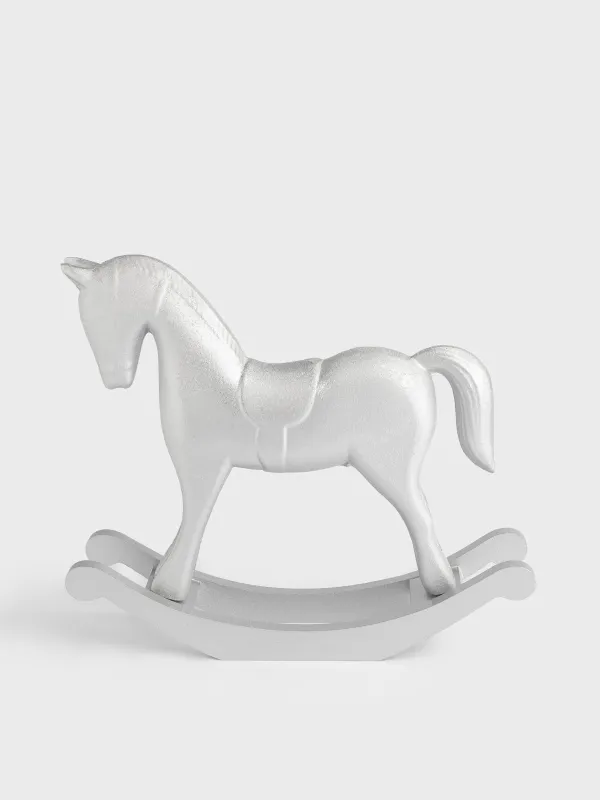 Мүсінше, 22 см, ағаш, алтын, Жылқы, Antique horse, image-0